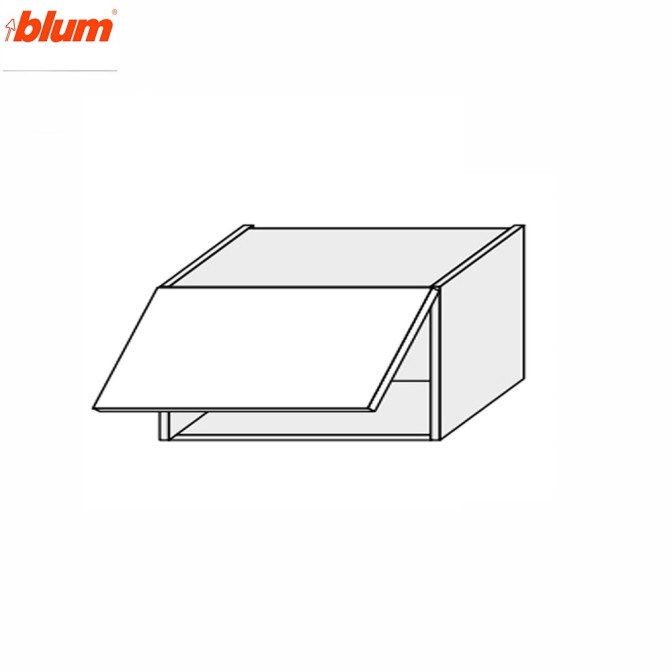 Кухонна секція Мері верхня 80В/360 1дв Aventos Pro Blum MR-181W/9003gl MiroMark