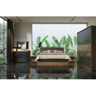 Комплект в спальню 6Дв Рамона / Ramona Дуб Крафт – Мат Лава MiroMark