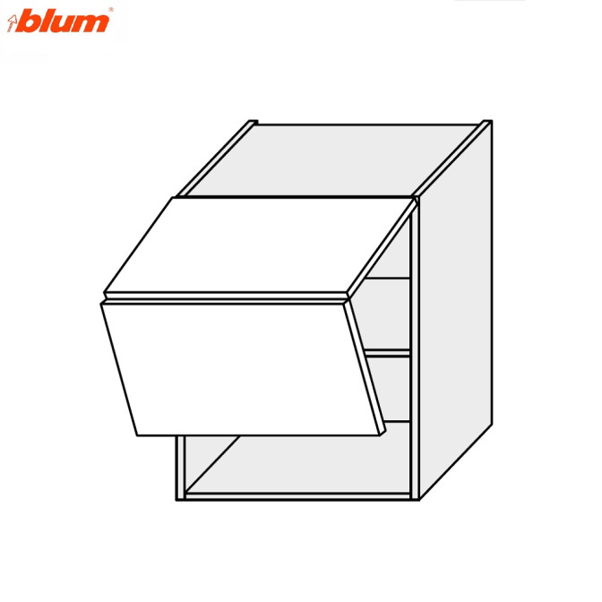 Кухонная секция Винтаж верхняя 80В/720 2дв Aventos Pro Blum VN-482W/9003 MiroMark