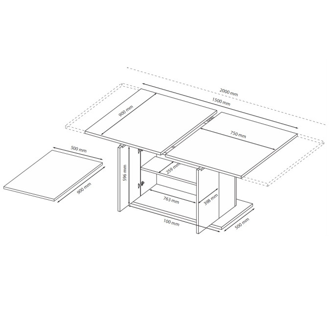 Стол столовый трансформер Асти MiroMark купить