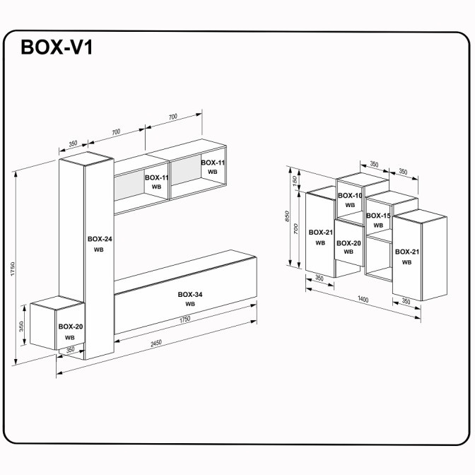 Вітальня BOX V1 MiroMark купити