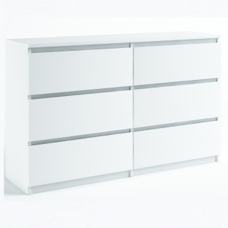 Комод 6Дв Агнес / Agnes Белый MiroMark AG-66-WB