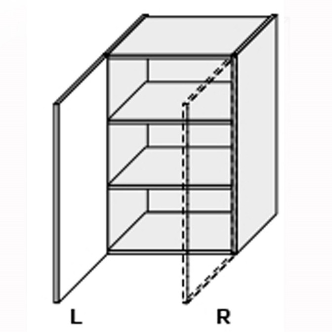 Кухонная секция Миллениум WG верхняя 45В/720 1дв Левая ML-441W/01L MiroMark