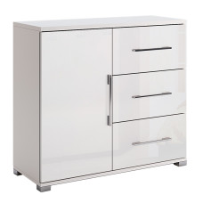 Комод 1Дв 3Ящ Фемелі / Family Глянець Білий MiroMark FM-61-WB