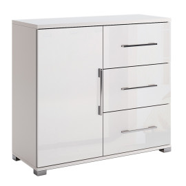 Комод 1Дв 3Ящ Фемели / Family Глянец Белый MiroMark FM-61-WB