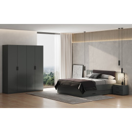 Комплект у спальню 4Дв Домініка / Dominika Графіт MiroMark