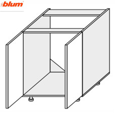 Кухонная секция Валенсия нижняя 80НМ/820 2дв Мойка Pro Blum VL-087W/9003 MiroMark
