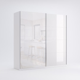 Шафа-купе 2,5x2,1 Віва / Viva Глянець Білий MiroMark VV-25-WB