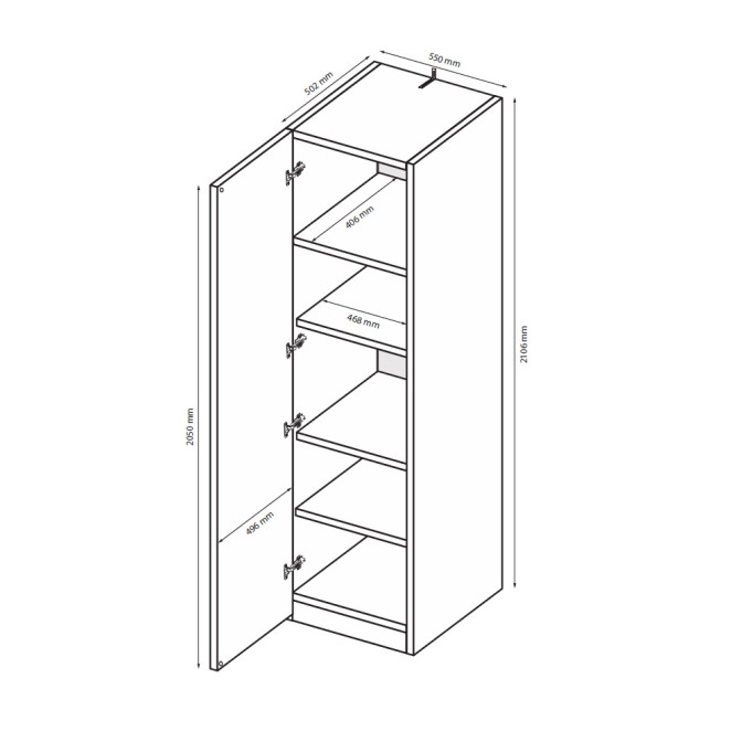 Шкаф Хеппи 1Дв MiroMark купить