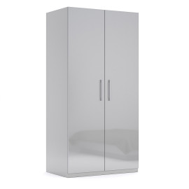 Шафа 2Дв без дзеркала Меги / Megy Глянець Шиншила Сіра MiroMark MG-22-GG