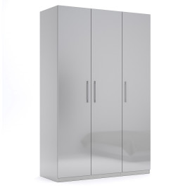 Шкаф 3Дв без зеркала Меги / Megy Глянец Шиншила Серая MiroMark MG-23-GG
