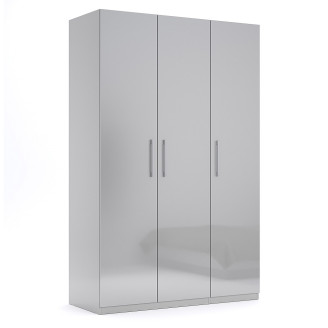 Шафа 3Дв без дзеркала Меги / Megy Глянець Шиншила Сіра MiroMark MG-23-GG
