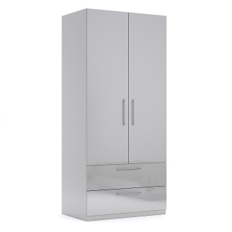 Шафа 2Дв 2Ящ без дзеркала Меги / Megy Глянець Шиншила Сіра MiroMark MG-12-GG