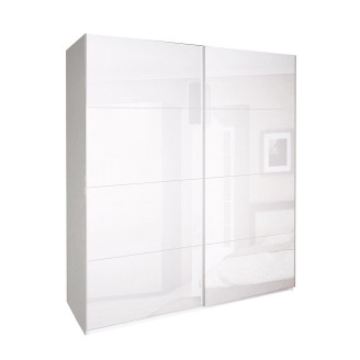 Шкаф-купе 2,5х2,1 Фемели / Family Глянец Белый MiroMark FM-25-WB