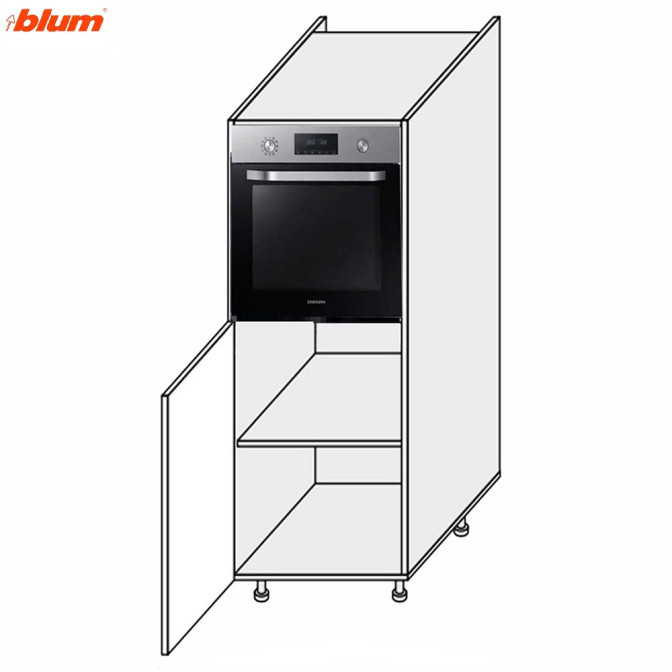 Кухонная секция Винтаж Пенал 60ПД/1420 Духовка Pro Blum VN-663W/9003 MiroMark