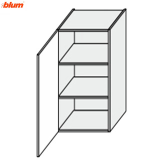 Кухонна секція Валенсія верхня 20В/720 1дв Pro Blum VL-421W/9003 MiroMark