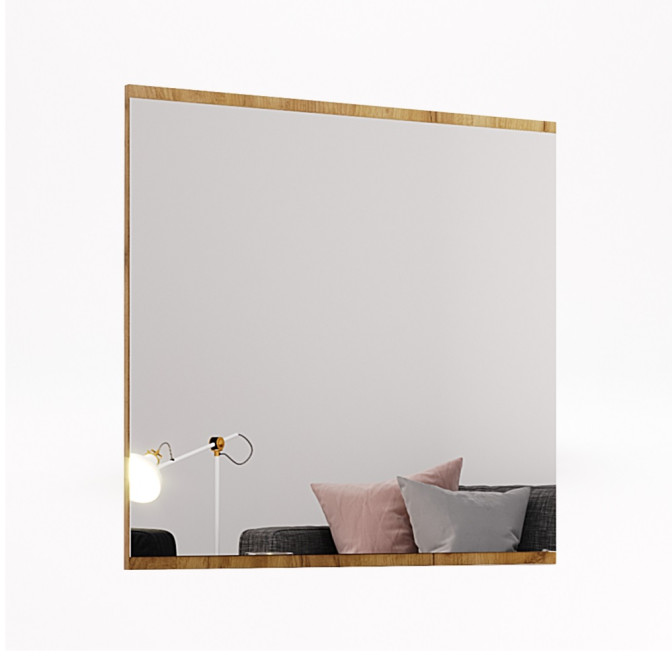 Комплект у передпокій Асті / Asti Глянець Білий - Дуб Крафт Шафа 2Дв з дзеркалом, Пуфік, Вішалка, Комод 2Дв 1Ящ, Дзеркало 800 MiroMark