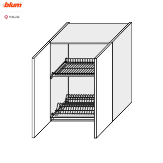 Кухонная секция Винтаж верхняя 60ВС/720 2дв Сушка Pro Blum + Rejs VN-465W/9003 MiroMark Кухонная секция Винтаж верхняя 60ВС/720 2дв Сушка Pro Blum + Rejs VN-465W/9003 MiroMark