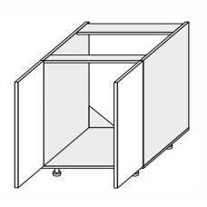 Кухонная секция Глори нижняя 80НМ/820 2дв Мойка GL-085W/01 MiroMark