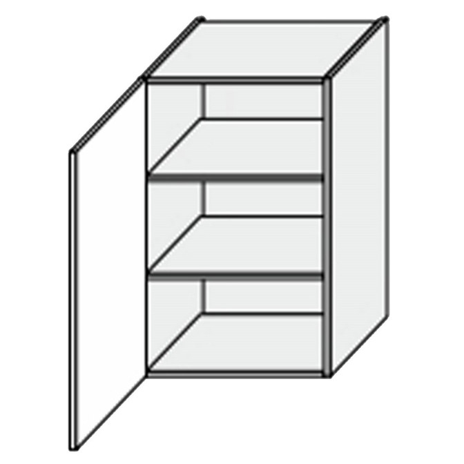 Кухонная секция Мери верхняя 45В/720 1дв MR-441W/9003gl MiroMark