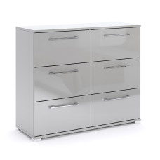 Комод 6Ящ Меги / Megy Глянец Шиншила Серая MiroMark MG-66-GG