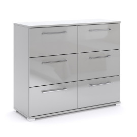 Комод 6Ящ Меги / Megy Глянец Шиншила Серая MiroMark MG-66-GG