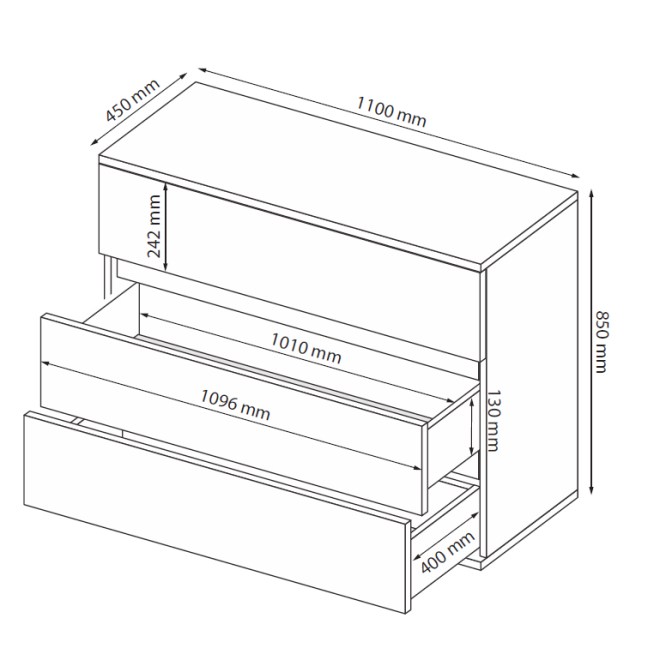 Комод Лилу / Lily 3Шх MiroMark купить