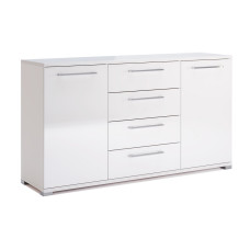 Комод 2Дв 4Ящ 1,5м Фемелі / Family Глянець Білий MiroMark FM-165-WB