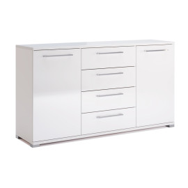 Комод 2Дв 4Ящ 1,5м Фемелі / Family Глянець Білий MiroMark FM-165-WB