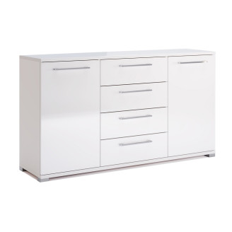 Комод 2Дв 4Ящ 1,5м Фемели / Family Глянец Белый MiroMark FM-165-WB