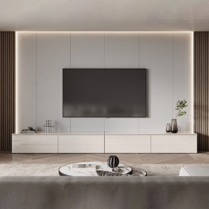 Секция LEG'S BOX TV 2,4 / Глянец Кашемир MiroMark LB-24-GC