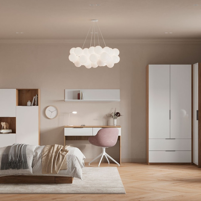 Полиця Настінна Асті Джуніор / Asti Junior Глянець Білий MiroMark AS-92-WB