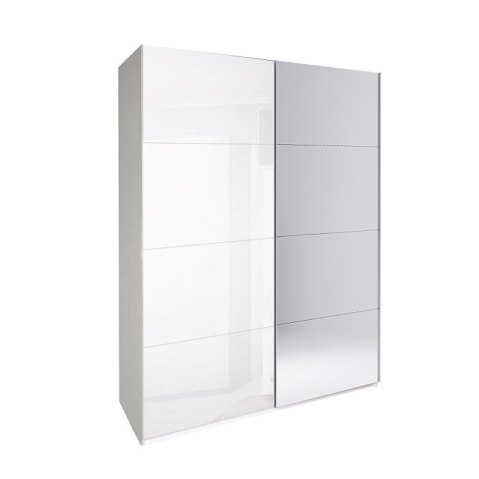 Шкаф-купе Белла двери Белый глянец с зеркалом MiroMark купить