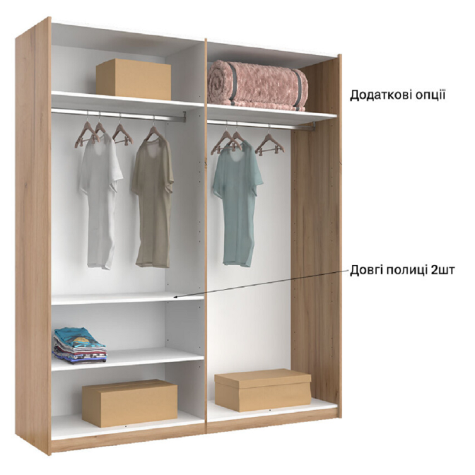 Шкаф-купе Империя 1,5 м двери глянец  +  зеркало MiroMark купить