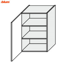 Кухонна секція Вінтаж верхня 50В/720 1дв Pro Blum VN-451W/9003 MiroMark