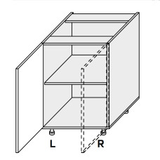 Кухонная секция Миллениум WG нижняя 60Н/820 1дв Левая ML-060W/01L MiroMark