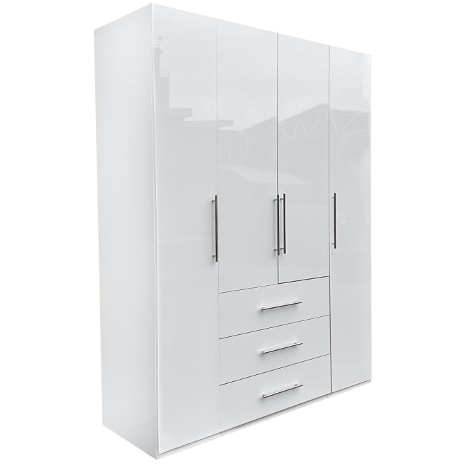 Шкаф 4Дв 3Ящ Магнум / Magnum Глянец Белый MG-14-WB