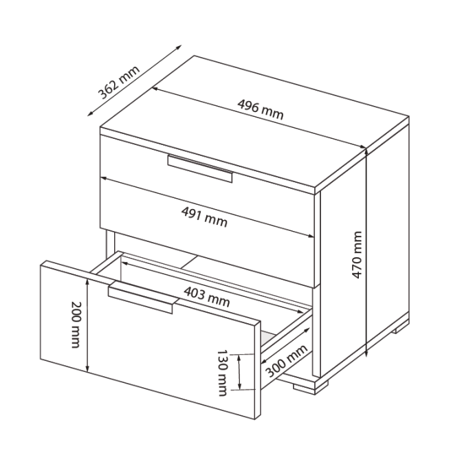Комплект спальні Рамона 3Д Шафа 3Дв Ліжко 1,6 Тумба 2Шх 2шт Комод 3Шх Дзеркало 900х600 MiroMark купити