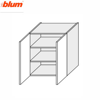 Кухонна секція Міленіум WG верхня 80В/720 2дв Pro Blum ML-485W/01 MiroMark