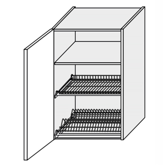 Кухонна секція Валенсія верхня 60ВС/900 1дв Сушка VL-570W/9003 MiroMark