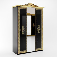 Шкаф 3Дв Дженнифер / Jennifer Глянец Чёрный MiroMark JF-13-RB/BL