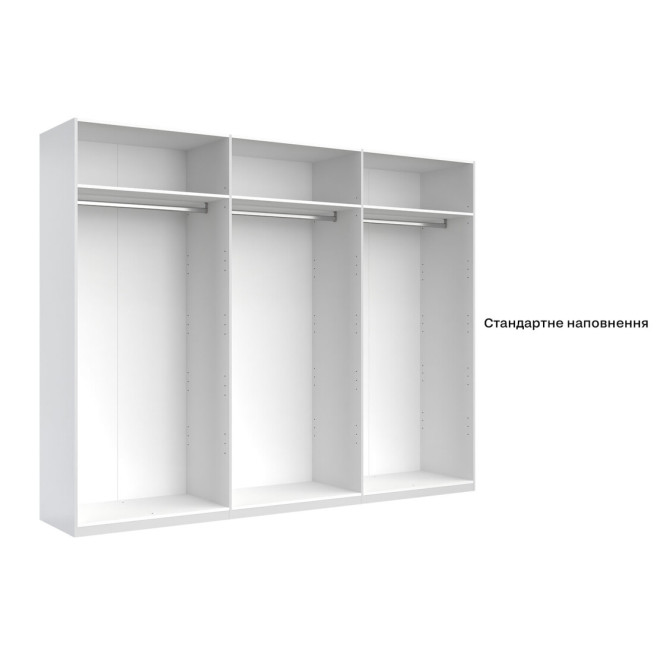 Шкаф Дженнифер 6Д с зеркалом черный глянец MiroMark купить