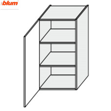 Кухонная секция Валенсия верхняя 40В/720 1дв Pro Blum VL-442W/9003 MiroMark