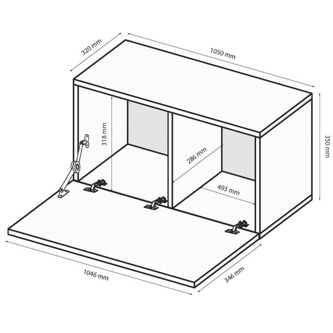 Секція BOX-32 / Глянець Білий MiroMark BX-32-WB