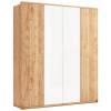 Шкаф Ники 4Дв Дуб Крафт Белый Глянец без зеркала MiroMark купить
