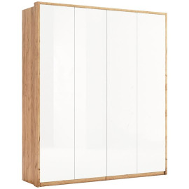 Шафа Нікі 4Дв Білий Глянець без дзеркала MiroMark