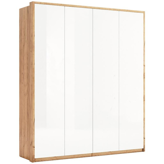 Шафа Нікі 4Дв Білий Глянець без дзеркала MiroMark купити