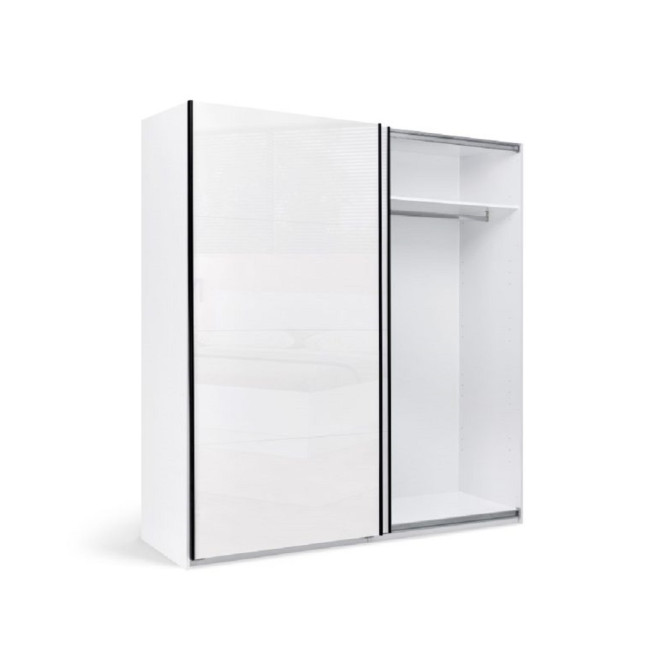 Шкаф-купе 2,0х2,1 Мила / Mila Глянец Белый MiroMark MA-20-WB