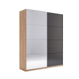 Шафа-купе 1500*2100 Місяць / Luna Дуб Крафт - Мат Лава MiroMark LN-09-LV
