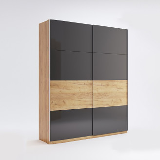 Шкаф-купе 1500*2100 Рамона / Ramona Дуб Крафт – Мат Лава MiroMark RA-15-LV